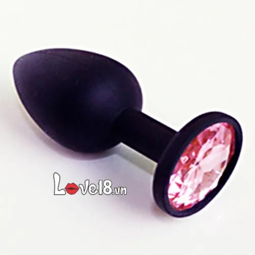 Anal Plug with Gems Love Drop 7cm Small Size — photo 2