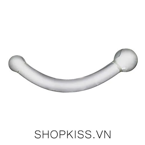 Glass Double Ended Anal Plug Prostate Massage Clear — photo 2