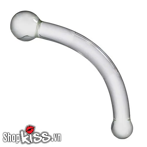Glass Double Ended Anal Plug Prostate Massage Clear — photo 3