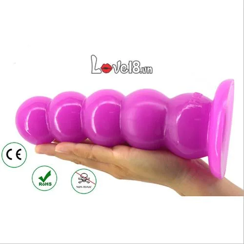 Extra Large Beaded Silicone Anal Stimulator for Men — photo 4