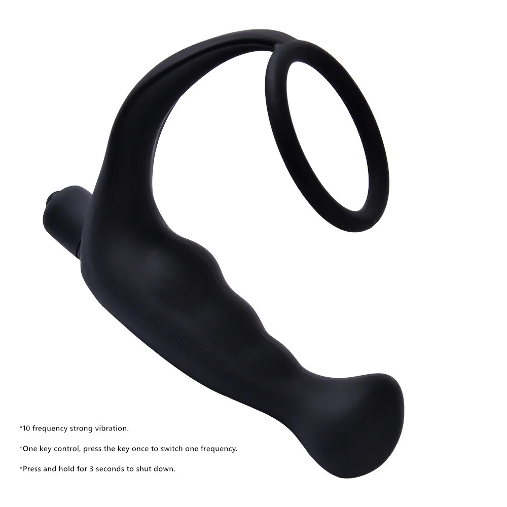 Ringing Cockring Anal Stimulator Multi-speed Vibrating Male Pleasure Toy — photo 5