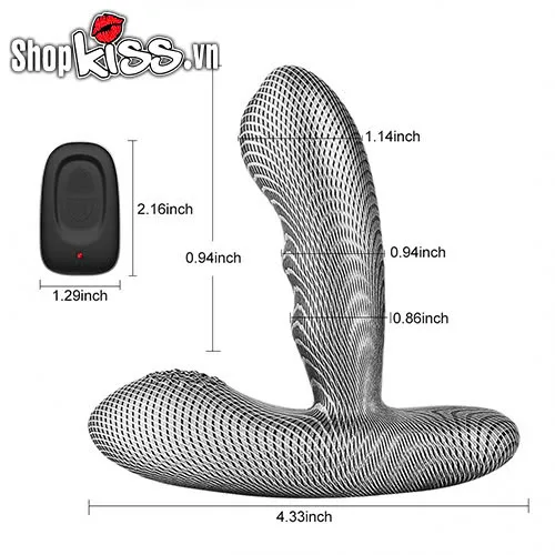 Levett Striped Carbon Fiber Anal Massager for Prostate — photo 3