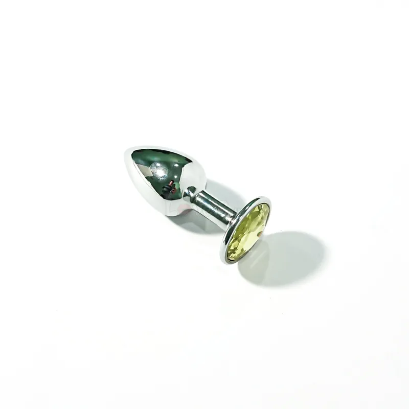 Metal Love Drop Anal Stimulator with Crystal for Men — photo 3