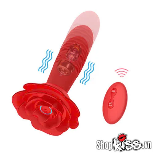 Rose Anal Plug Prostate Massage Silicone ABS Durable — photo 3