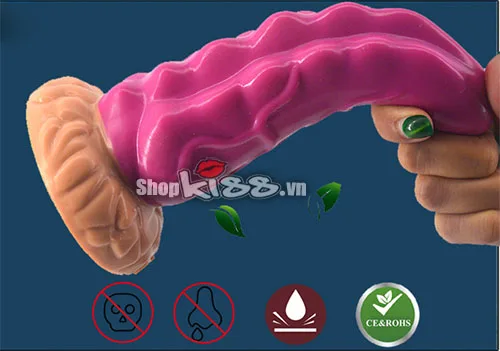 Silicone ABS Anal Stimulator Rhino Horn Shape 17cm Soft — photo 4