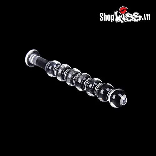 Glass Anal Bead Plug Set 15cm Transparent Safe Prostate Stimulator — photo 4
