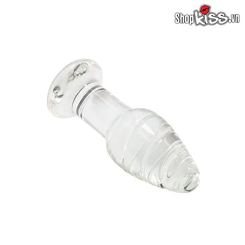 Glass Twisted Anal Stimulator Prostate Massage Luxury Sex Toy — photo 5