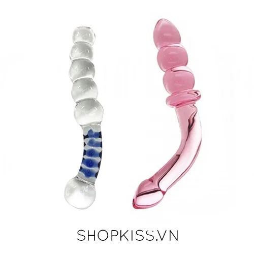 Clear Glass Anal Stimulator Butt Plug Massage Toy — photo 2