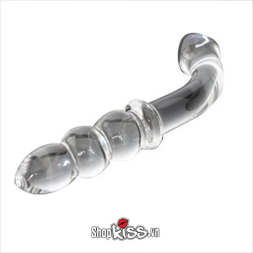 Clear Glass Anal Stimulator Butt Plug Massage Toy — photo 5