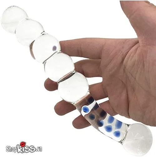 Clear Glass Anal Stimulator Butt Plug Massage Toy — photo 6