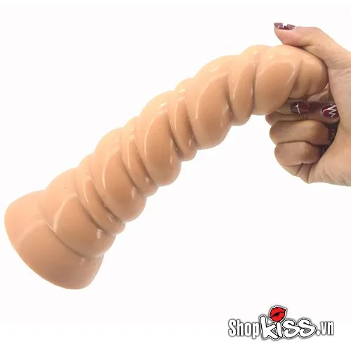 Large Spiral Anal Plug Silicone Prostate Massager — photo 3