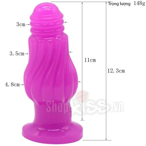 Twisted Anal Stimulator Flexible Non-Vibrating PVC Safe Toy — photo 4