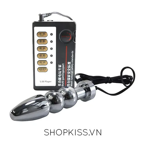 Electric Stainless Steel Anal Stimulator with Pulses — photo 2