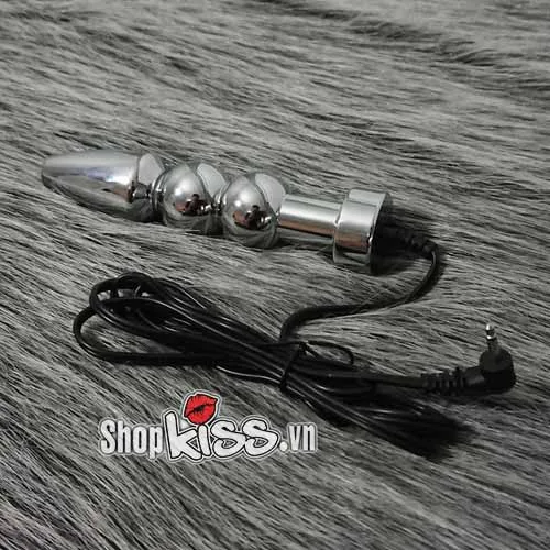 Electric Stainless Steel Anal Stimulator with Pulses — photo 5