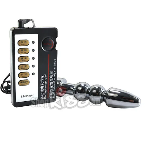 Electric Stainless Steel Anal Stimulator with Pulses — photo 6