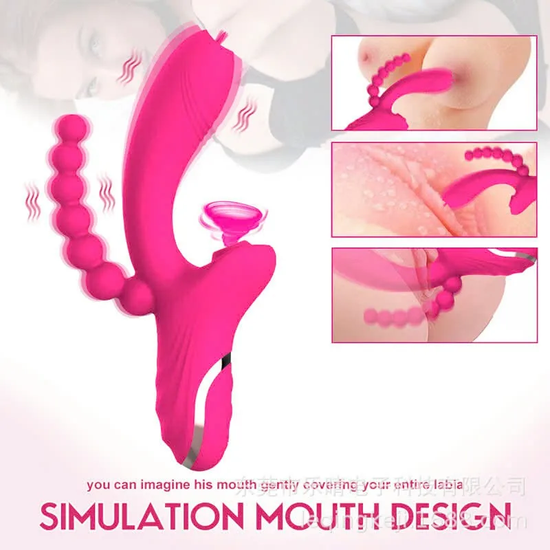 G-Spot Anal Vibrator Licking Sucking Silicone Sex Toy 10 Modes — photo 5