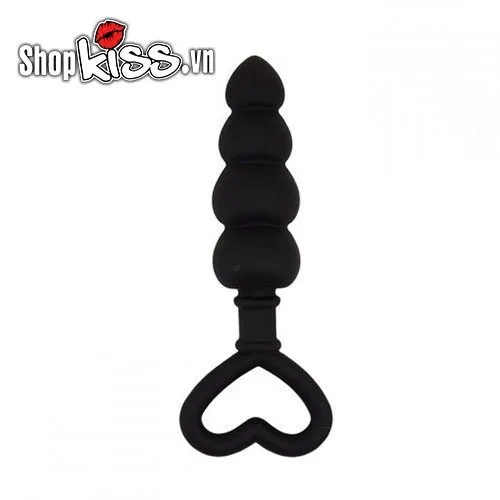 Chisa Black Heart-Shaped Anal Massager Prostate Stimulation — photo 3