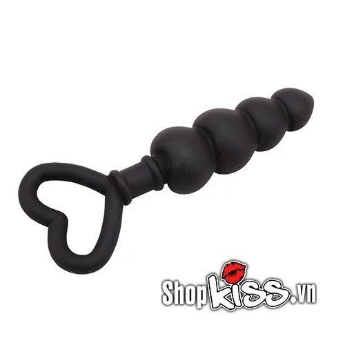 Chisa Black Heart-Shaped Anal Massager Prostate Stimulation — photo 4