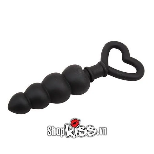 Chisa Black Heart-Shaped Anal Massager Prostate Stimulation — photo 5