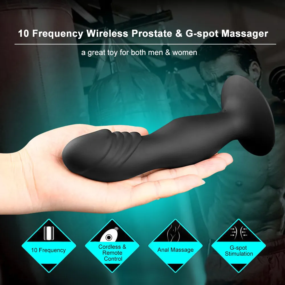 Remote Control Anal Massage Vibrator Medical Silicone Safe — photo 7