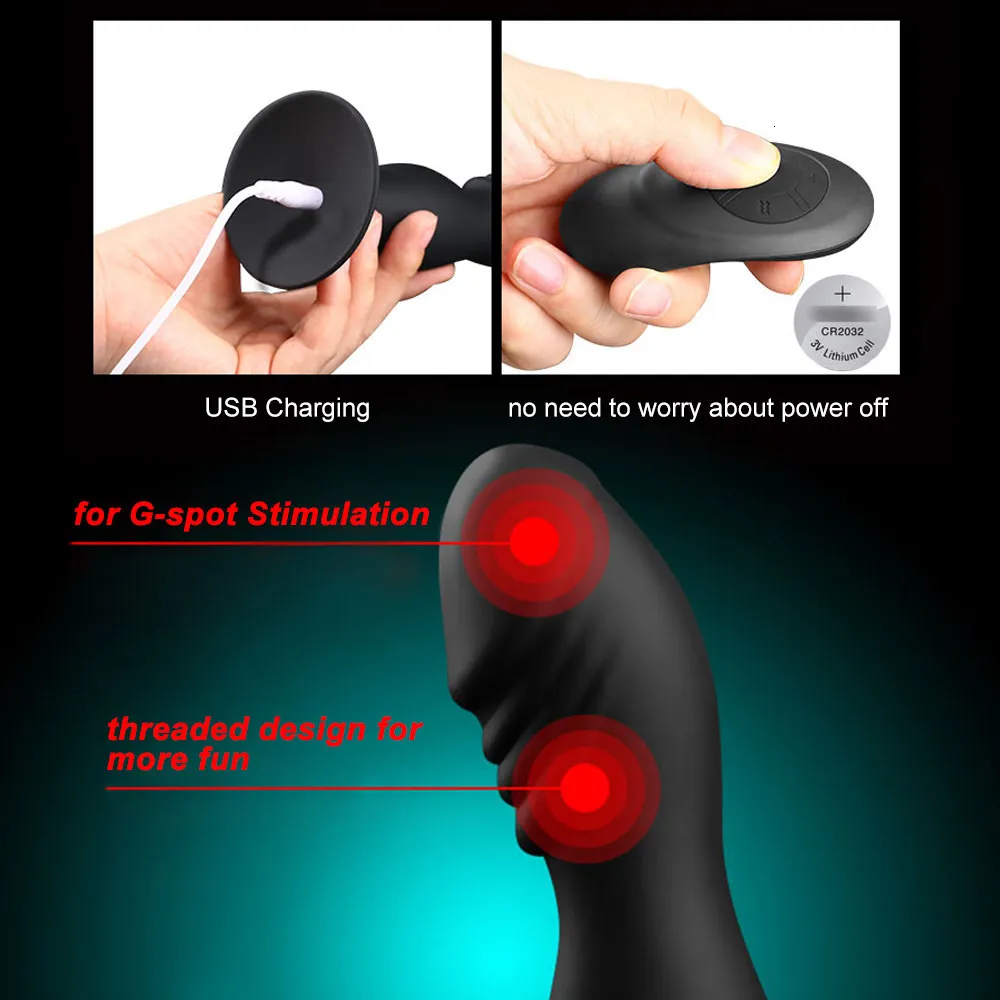 Remote Control Anal Massage Vibrator Medical Silicone Safe — photo 6