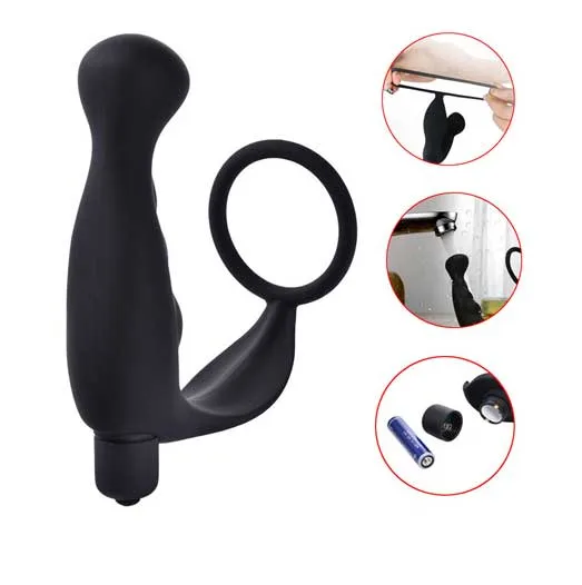Silicone Anal Massager with Strap 10 Vibration Modes Comfortable Fit — photo 2