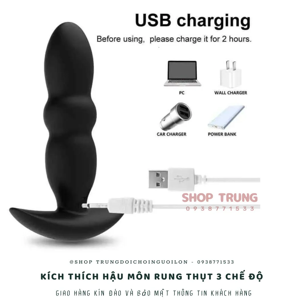 Remote Control Anal Massage Toy 11 Vibration & Thrust Modes — photo 2