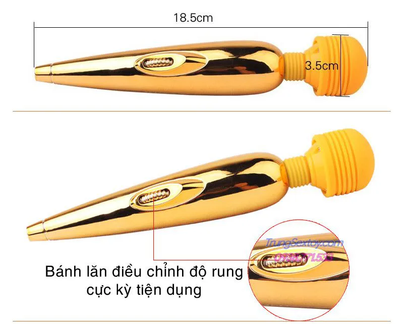 Gold Mini G-Spot Massager with Variable Vibrations for Couples — photo 2