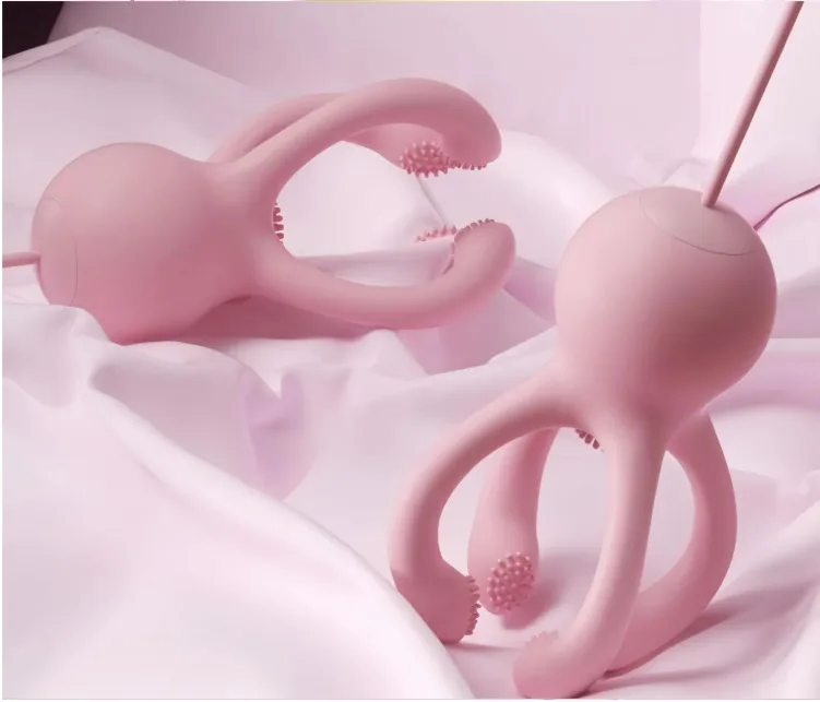 USB Breast Massage Vibrator 10 Modes Soft Silicone Arousal Tool — photo 2
