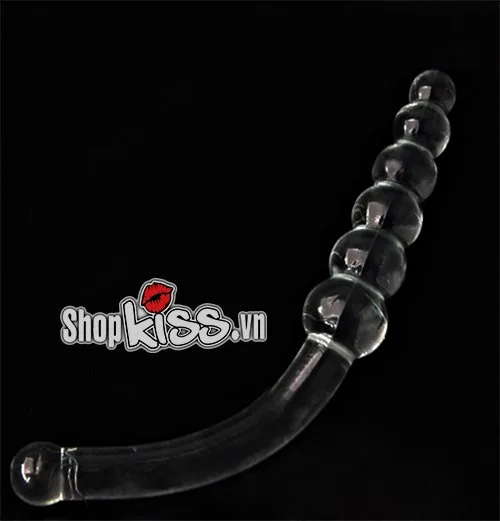 Anal Massage Plug L-Shaped Round Beads Silicone Relaxation — photo 2