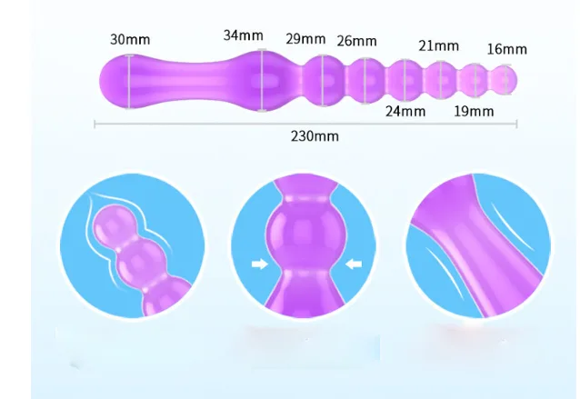 AN11 Handheld Anal Massage Beaded Vibrator for Men & Women — photo 2