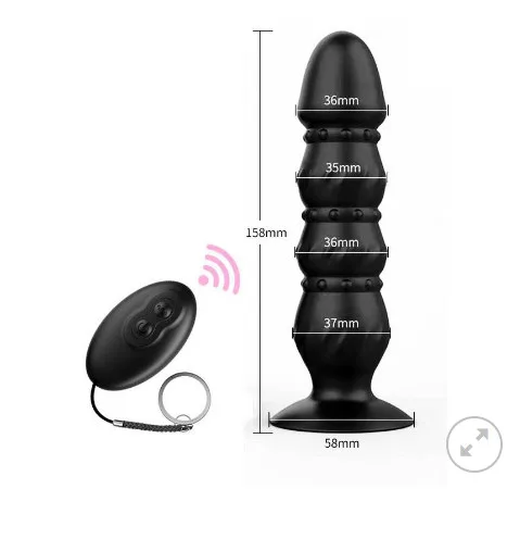 Powerful Remote Control Anal Plug Soft Silicone Waterproof — photo 2