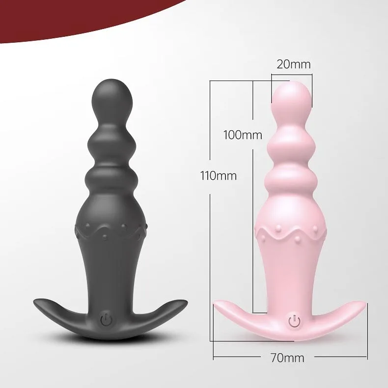Remote Control Strong Vibrating Silicone Anal Plug — photo 4