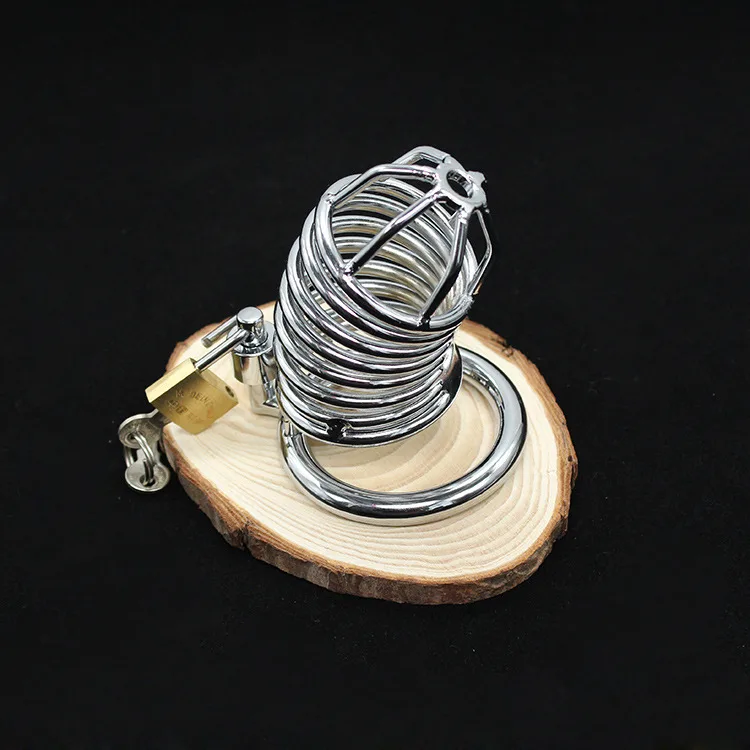 Stainless Steel Male Chastity Cage Safe SM Toy — photo 2