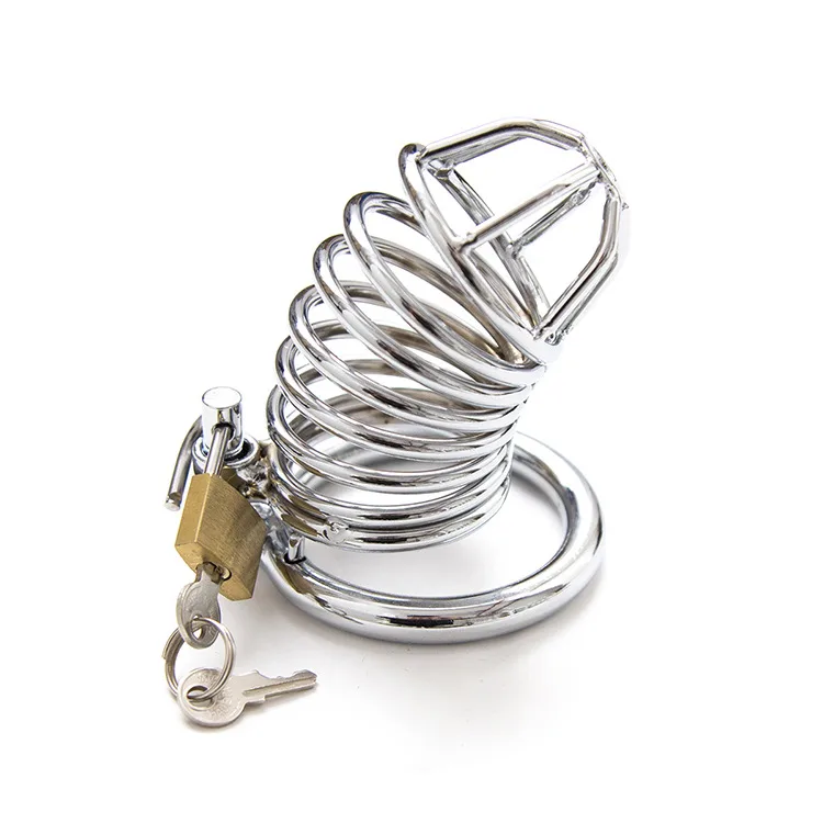 Stainless Steel Male Chastity Cage Safe SM Toy — photo 3