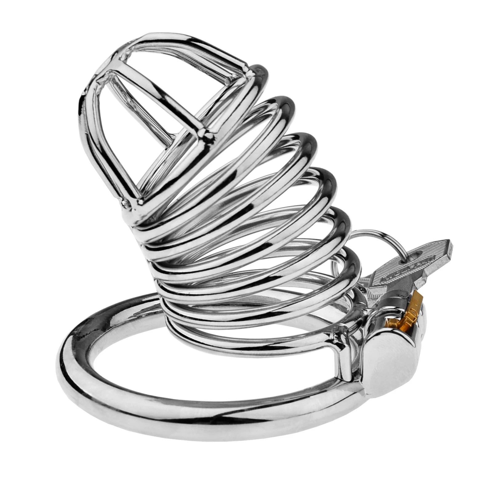 Stainless Steel Male Chastity Cage Safe SM Toy — photo 7