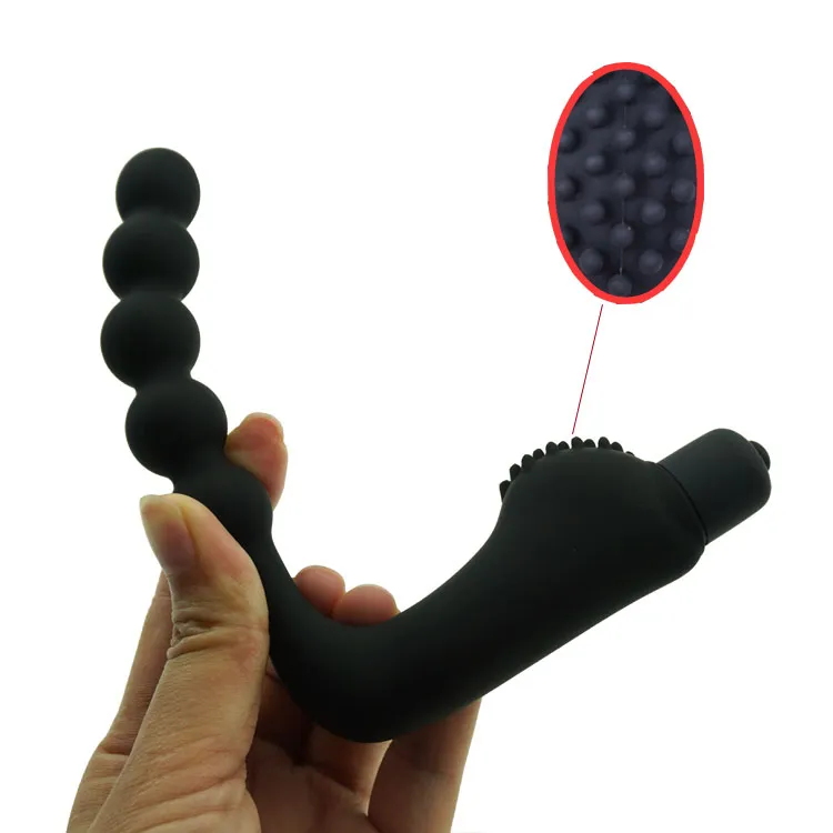 Soft Silicone Gay Anal Vibrator 10 Modes AAA Battery — photo 2
