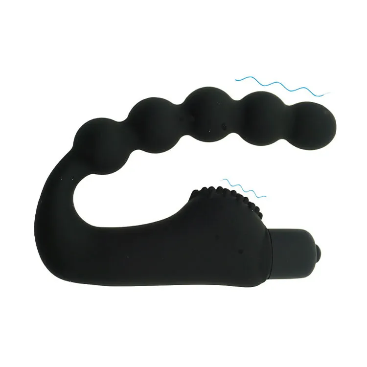 Soft Silicone Gay Anal Vibrator 10 Modes AAA Battery — photo 3