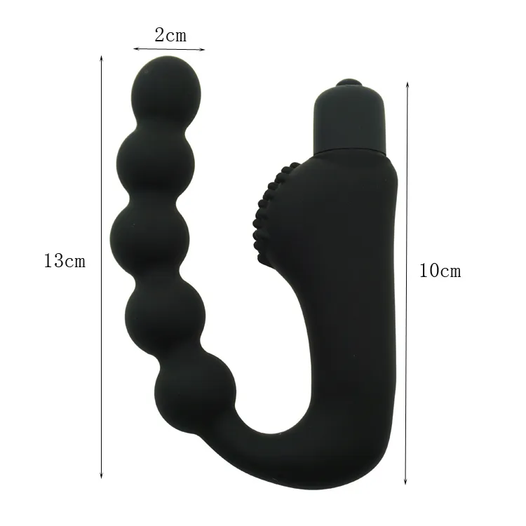 Soft Silicone Gay Anal Vibrator 10 Modes AAA Battery — photo 4