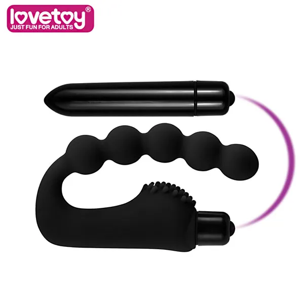 Soft Silicone Gay Anal Vibrator 10 Modes AAA Battery — photo 5