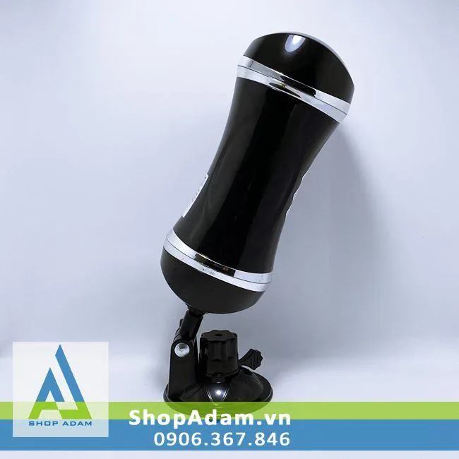 Double-Ended Wall Mount Male Masturbator Vibrating Toy — photo 2