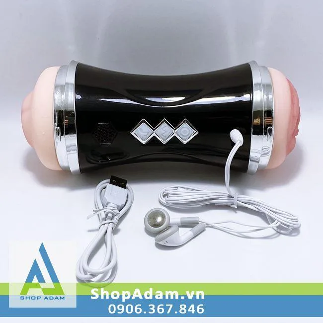 Double-Ended Wall Mount Male Masturbator Vibrating Toy — photo 3