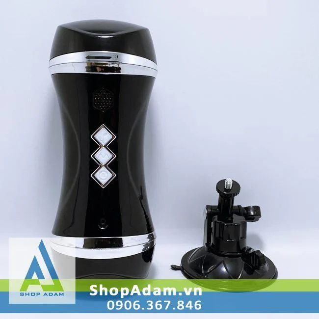 Double-Ended Wall Mount Male Masturbator Vibrating Toy — photo 4