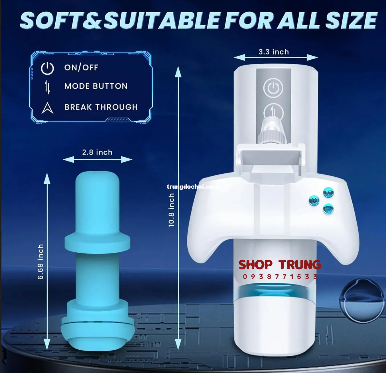 Automatic Thrusting Vibrating Male Masturbator Toy — photo 4