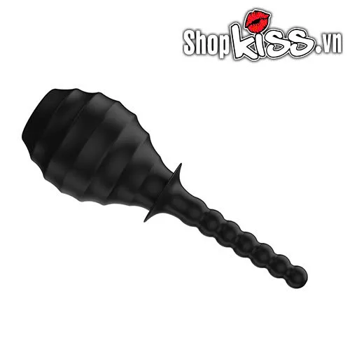 Mr Play Anal Douche Black Silicone Hygiene Toy — photo 4