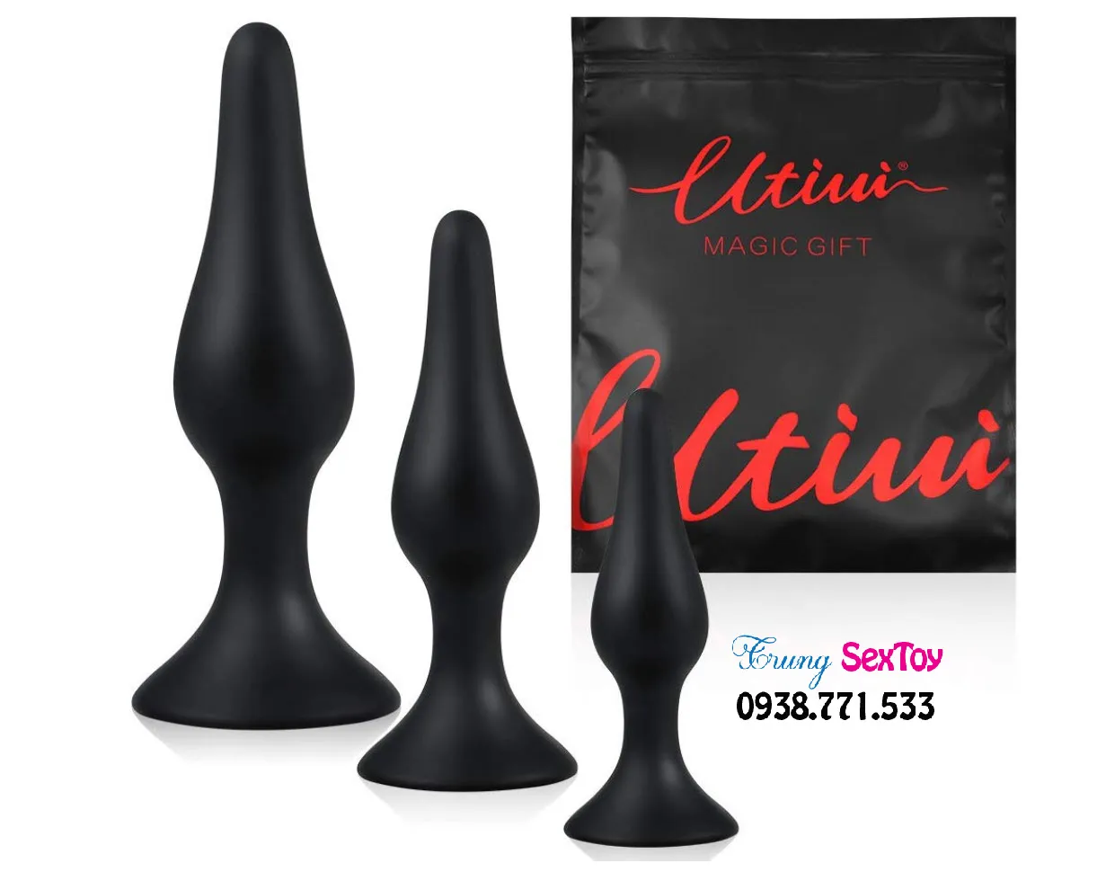 Anal Plug Set 3pcs Multi Size Couples Intimate Pleasure — photo 4