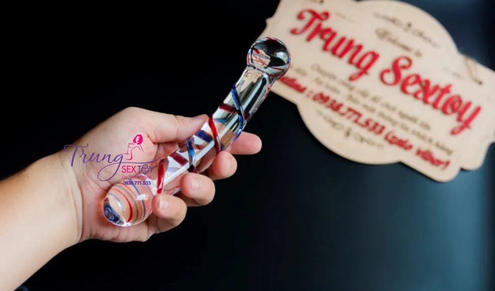 Premium Glass Textured Stimulator Borosilicate Multi-Color — photo 3