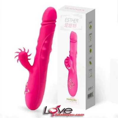 Multifunctional 21cm Silicone Vibrating Dildo with Rotation & Waves — photo 2