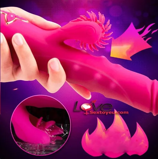 Multifunctional 21cm Silicone Vibrating Dildo with Rotation & Waves — photo 4