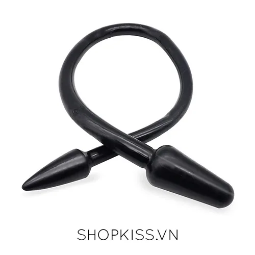 FAAK Double-ended Black Soft Silicone Dildo for Lesbians — photo 2
